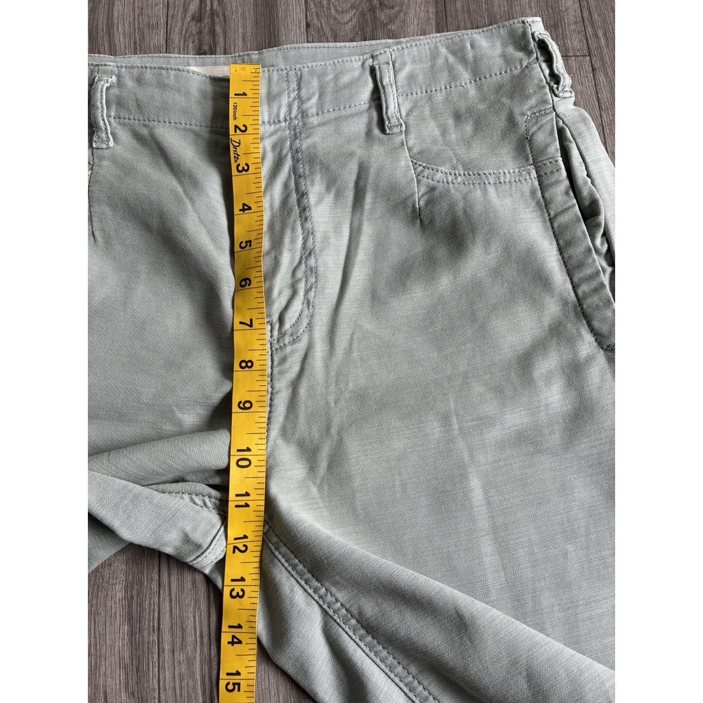 Pilcro Vintage Bow Full-Length Barrel Pants Sage Green Size 28 Anthropologie - Picture 9 of 16